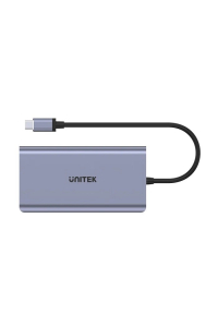 Obrázok pre Unitek D1019B USB-C Hub 8W1 USB-C 3.1, PD 100W, D1019B