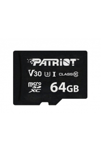 Obrázok pre Patriot VX Series 64GB MicroSDXC V30 Class 10 UHS-I U3 4K UHD Memory Card PSF64GVX31MCX