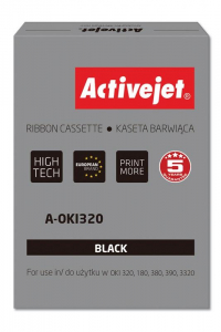Obrázok pre Activejet páska A-OKI320 (náhrada OKI 9002303; 3000000 znaků; Supreme; černá) 100 kusů