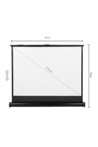 Obrázok pre Přenosné projekční plátno Maclean, kompaktní, stolní, 45