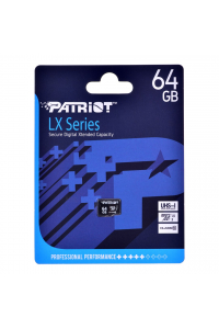 Obrázok pre Patriot Memory PSF64GMDC10 64 GB MicroSDXC UHS-I Class 10 flash paměť