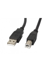 Obrázok pre Lanberg CA-USBA-10CC-0050-BK USB kabel 5 m USB 2.0 USB B Černá