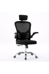 Obrázok pre Topeshop FOTEL DORY CZERŃ kancelářská a počítačová židle Polstrované sedadlo Síťové opěradlo zad