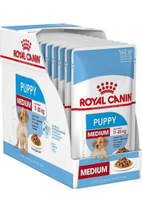 Obrázok pre ROYAL CANIN SHN Medium Puppy in sauce - mokré krmivo pro štěňata - 10x140g