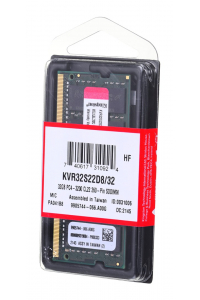 Obrázok pre Kingston Technology ValueRAM KVR32S22D8/32 paměťový modul 32 GB 1 x 32 GB DDR4 3200 MHz
