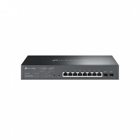 Obrázok pre TP-Link Omada TL-SG2210MP Řízený L2/L2+ Gigabit Ethernet (10/100/1000) Podpora napájení po Ethernetu (PoE) 1U Černá