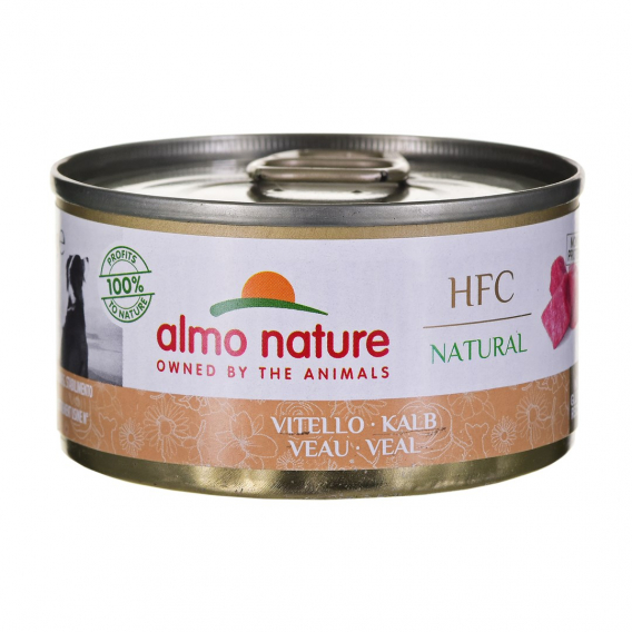 Obrázok pre ALMO Nature HFC NATURAL telecí - vlhké krmivo pro dospělé psy - 95 g