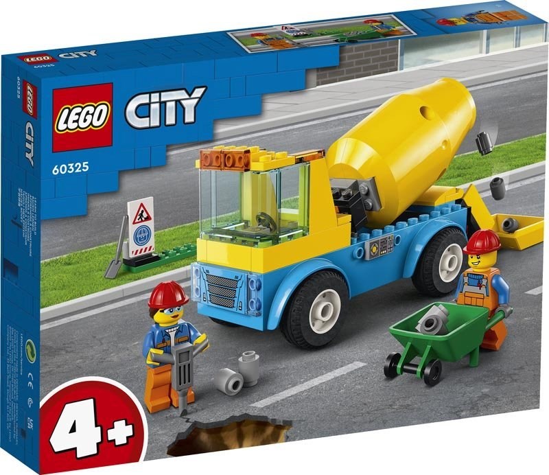 LEGO City 60325 Nákladní auto s míchačkou na beton, KLOLEGLEG0353