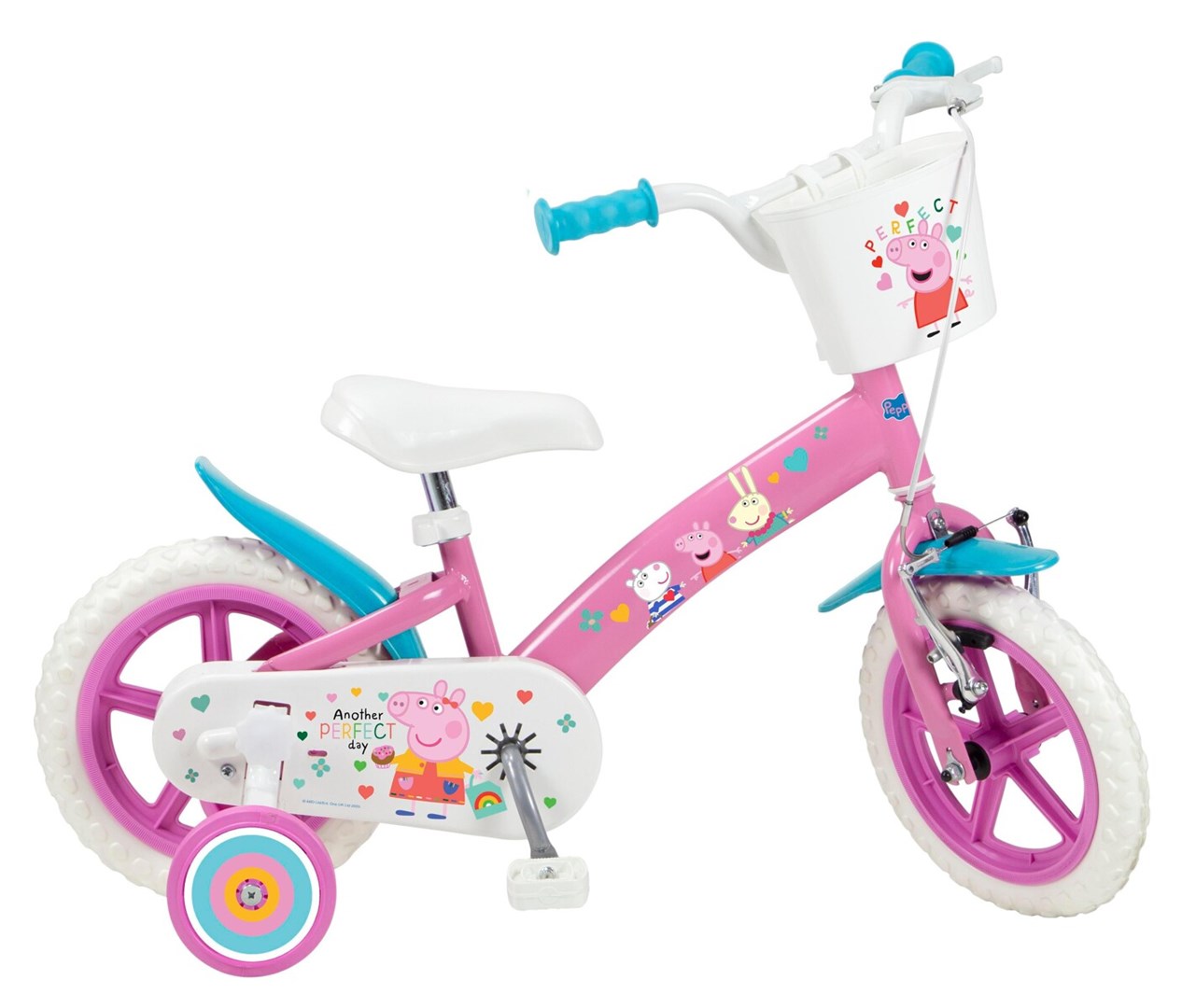 Dětské kolo 12" Peppa Pig pink 1195 Pink TOIMSA