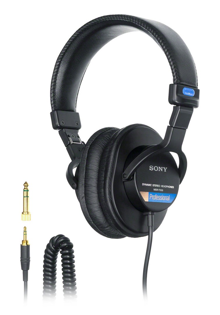 Sony MDR7506 sluchátka / náhlavní souprava Kabel Přes hlavu Jeviště/studio Černá