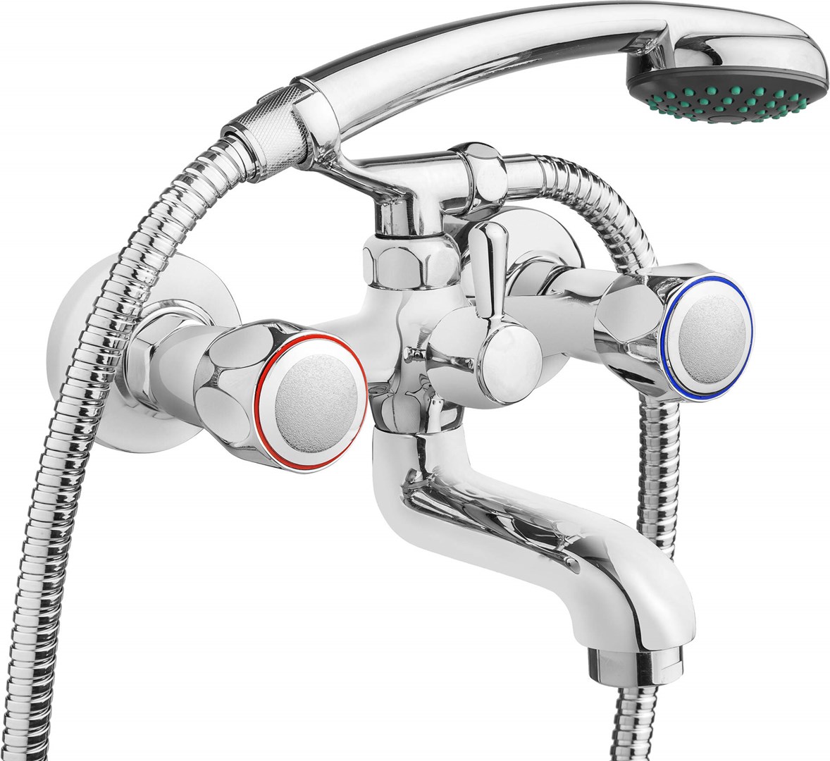 Bathtub mixer with shower set