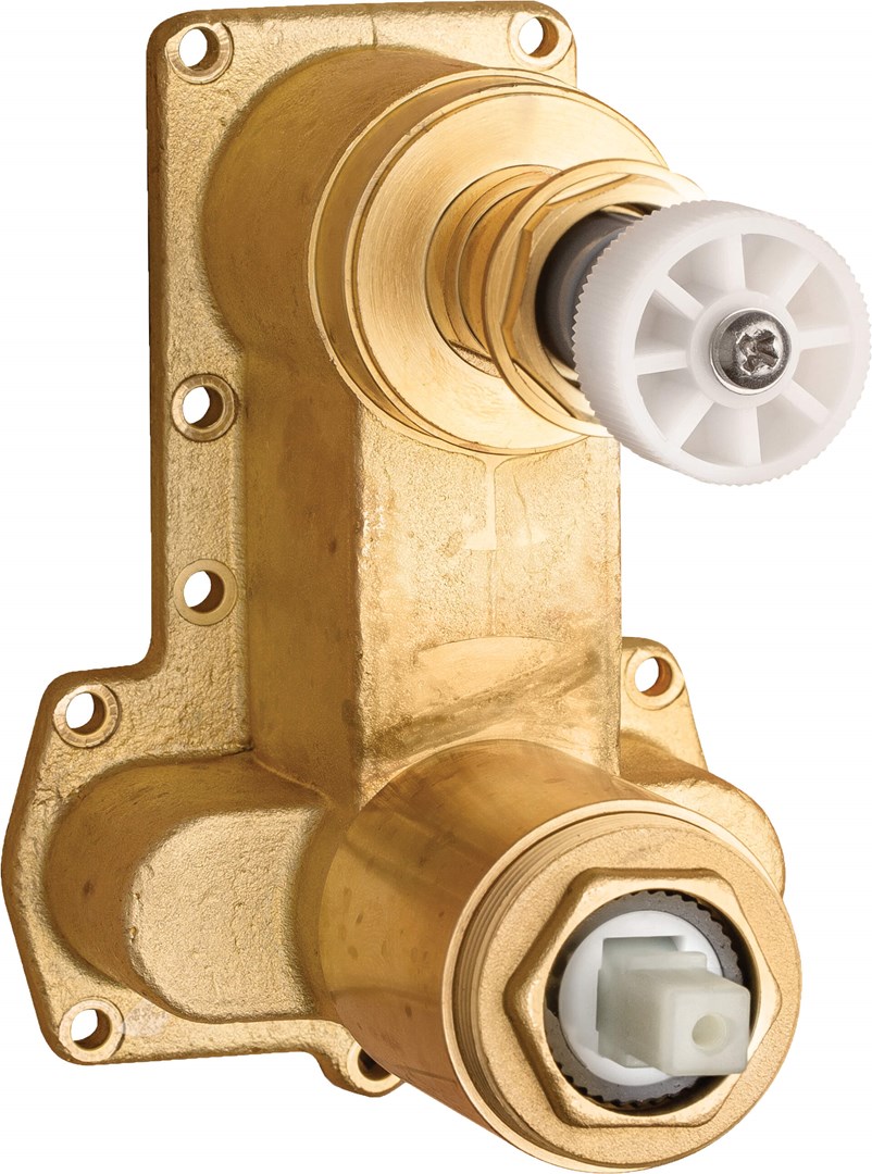 Flush-mounted mixer BOX body with spray switch