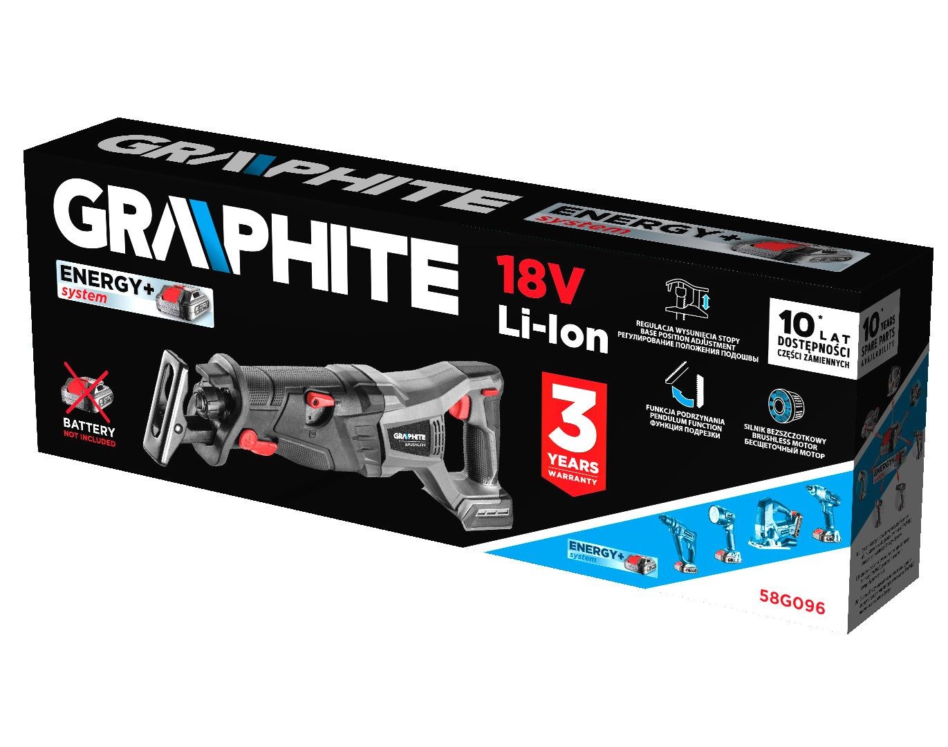 Graphite 58G096 teleskopická pila 2,64 kg