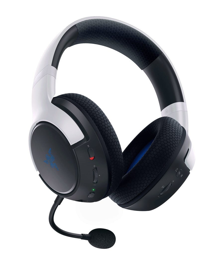 Razer Kaira HyperSpeed Sluchátka s mikrofonem Bezdrátový Přes hlavu Hraní USB typu C Bluetooth Bílá, Černá