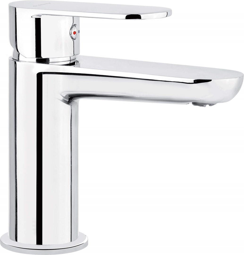 Basin mixer with temperature limitation