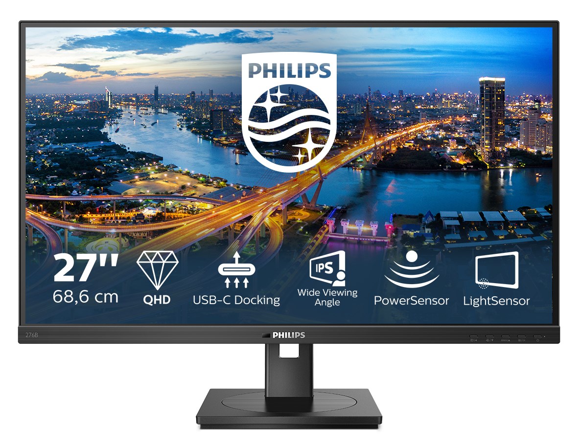 Philips 276B1/00 počítačový monitor 68,6 cm (27") 2560 x 1440 px Full HD LED Černá