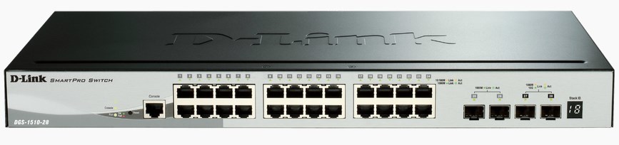 D-Link DGS-1510 Řízený L3 Gigabit Ethernet (10/100/1000) Černá