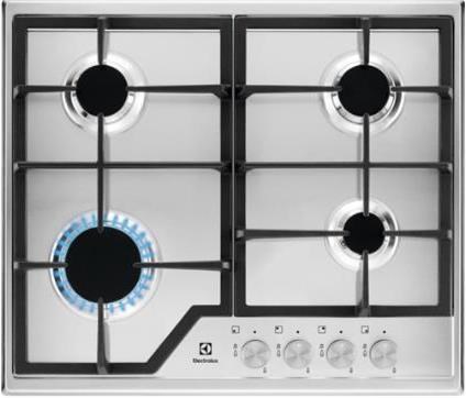 Electrolux EGS6426SX Nerezová ocel Vestavěné Plynový 4 zóna/zón