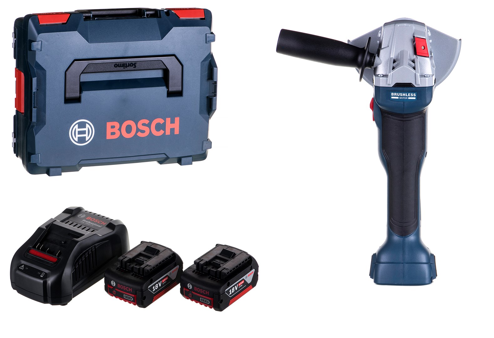 ÚHLOVÁ BRUSKA FI 125 18V-LI 2X5,0AH GWS BOSCH