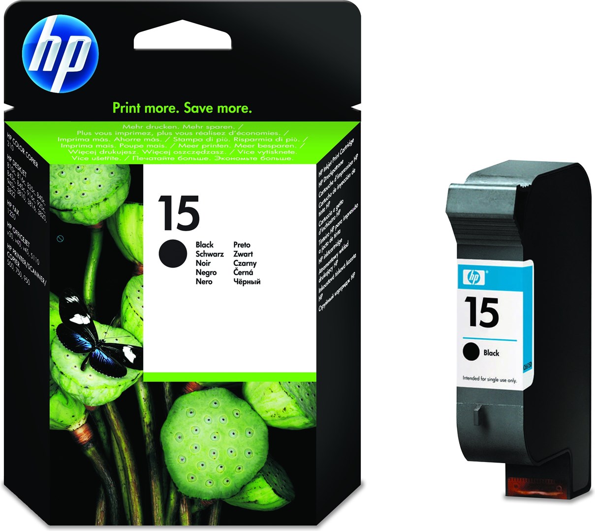 HP 15 Velká černá originální inkoustová kazeta, EXPHP-AHP0286