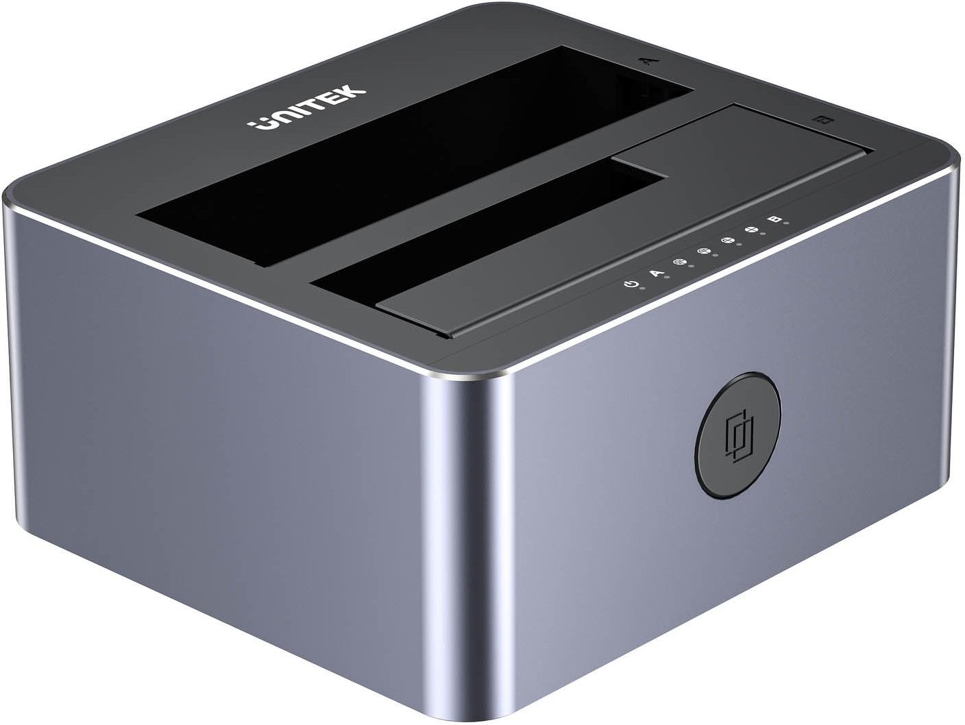 Unitek Y-3027GY01-EU Disk Clone Station 2 x SATA 2.5"/3.5" USB-C 10Gbps