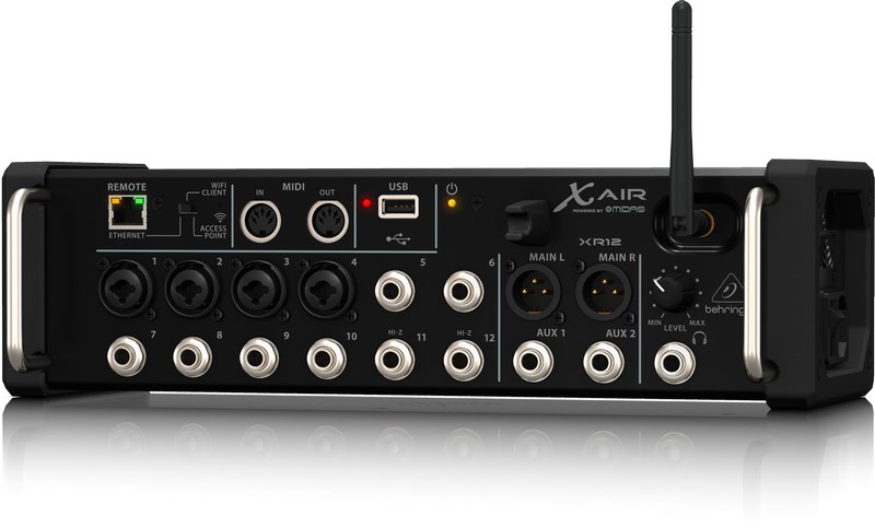 Behringer XR12 audio mixér 12 kanály/kanálů Černá