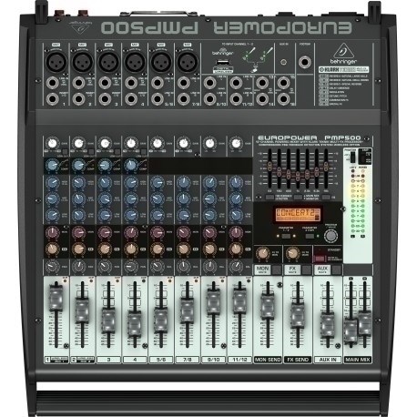 Behringer PMP500 audio mixér 12 kanály/kanálů 20 - 20000 Hz