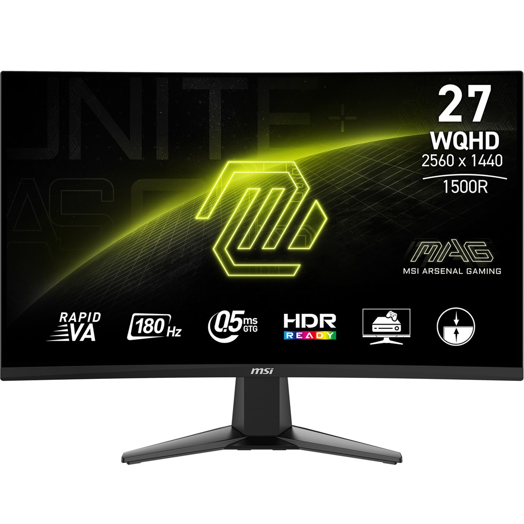 MSI MAG 27CQ6F počítačový monitor 68,6 cm (27") 2560 x 1440 px Quad HD LCD Černá