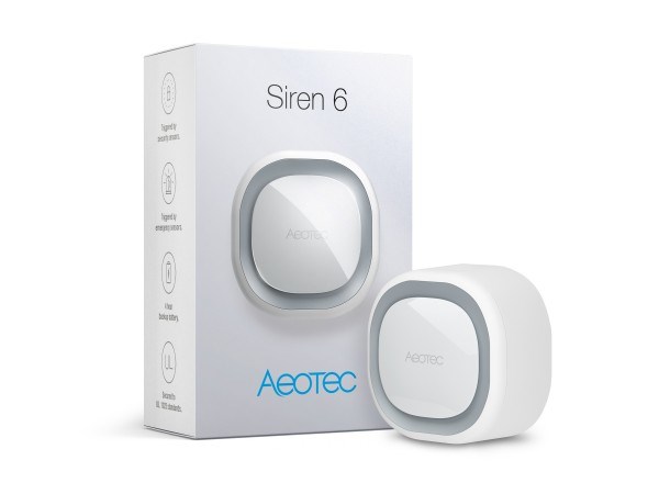 Z-Wave Siren 6 Bezdrátová siréna Vnitřní/venkovní Bílá