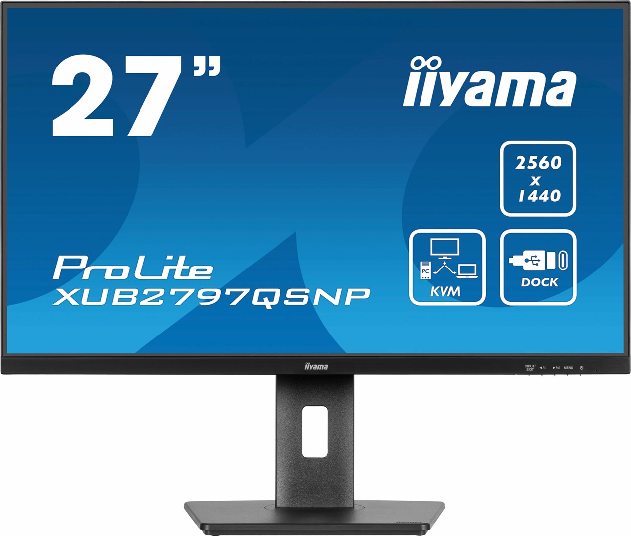 iiyama ProLite XUB2797QSNP-B1 počítačový monitor 68,6 cm (27") 2560 x 1440 px Wide Quad HD LED Černá