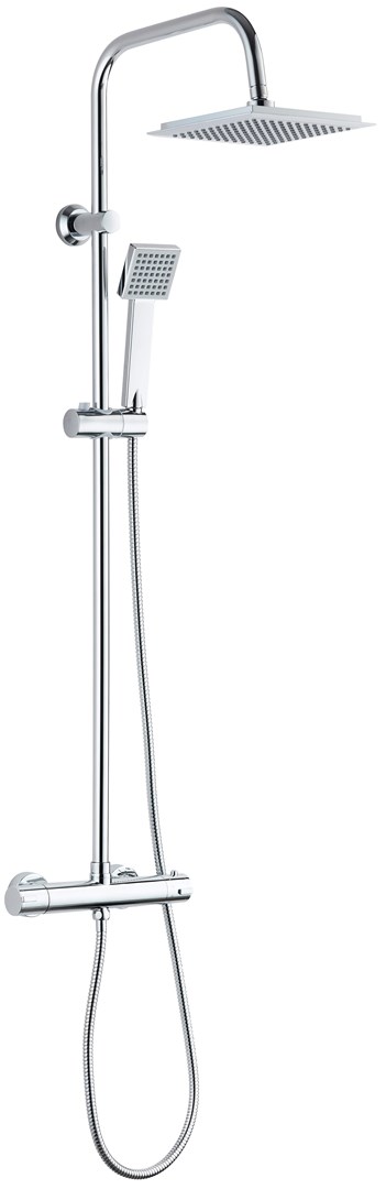 Rain shower with thermostatic mixer