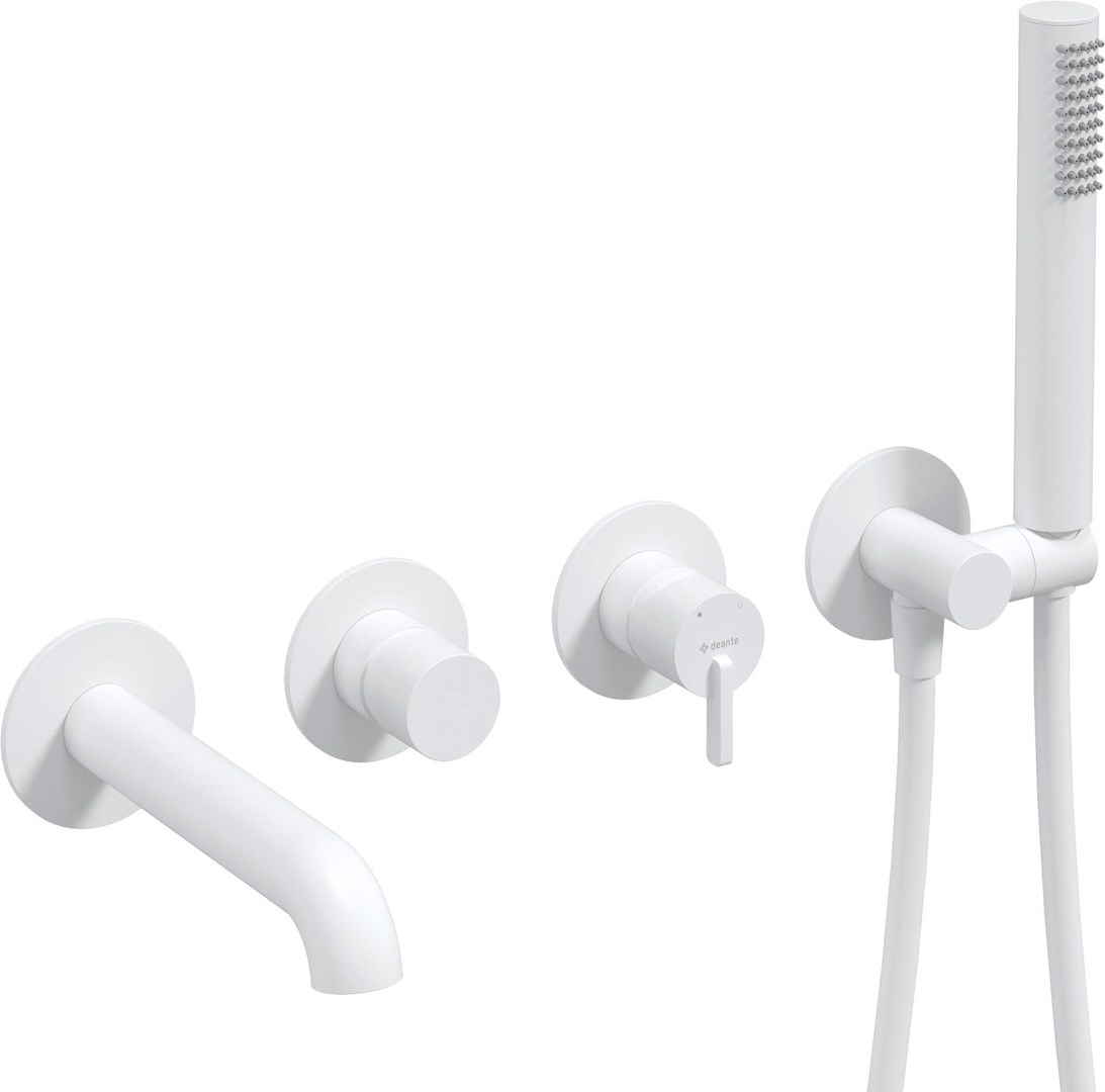 Concealed 4-hole bathtub mixer