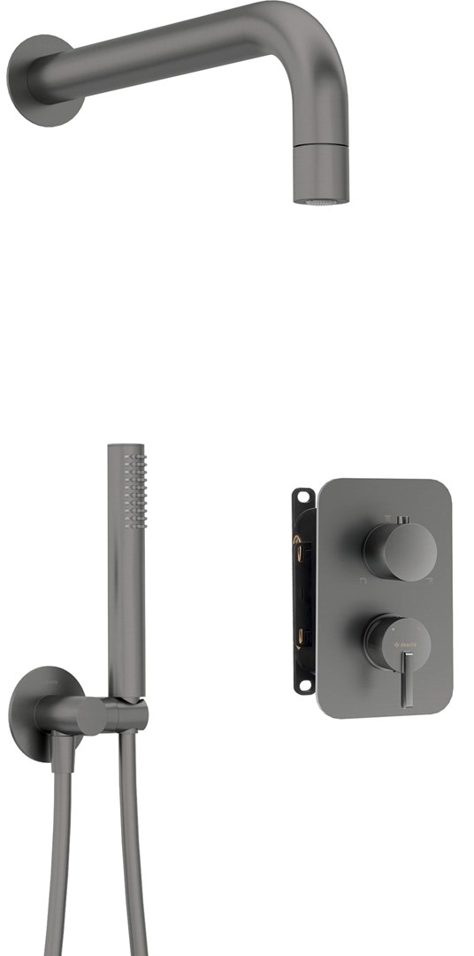 Concealed shower set with mixer BOX - with hand shower