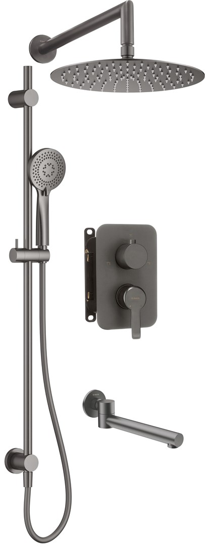 Concealed shower set with mixer BOX