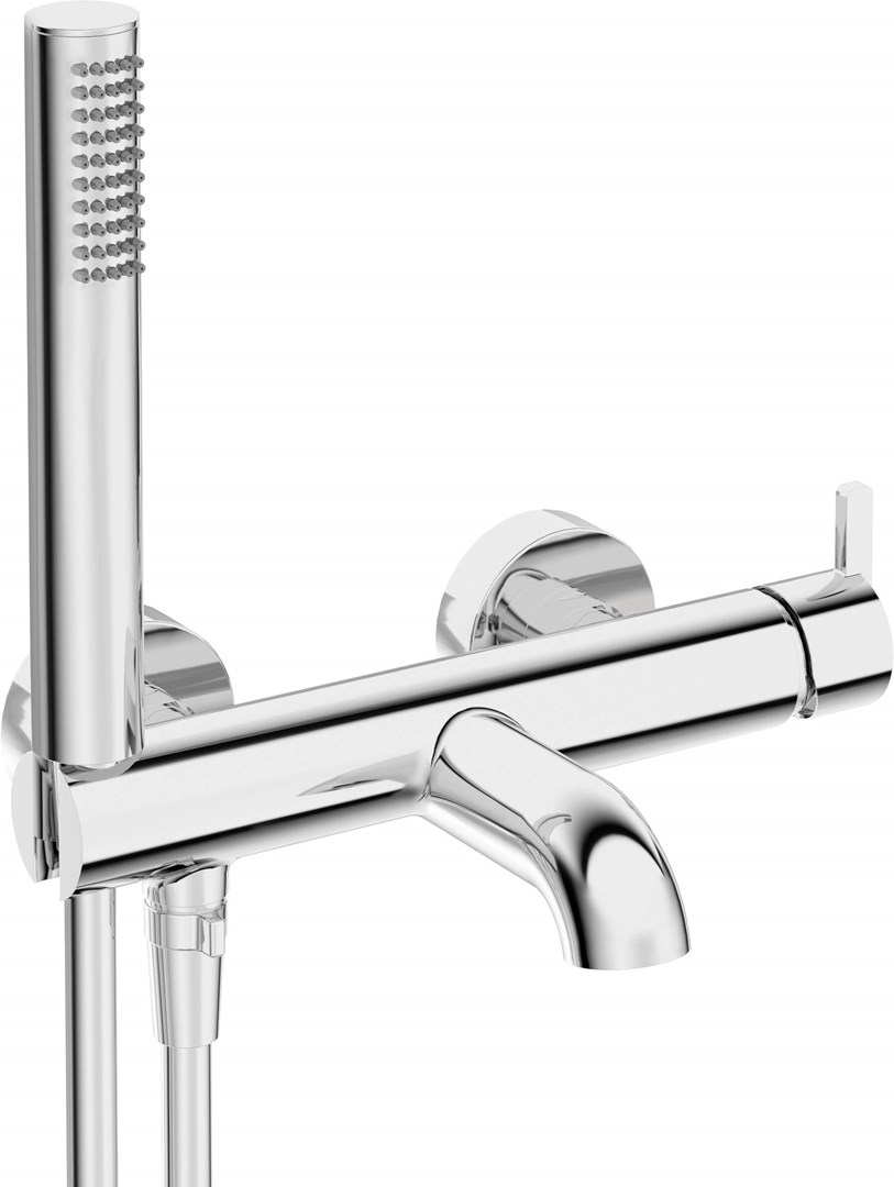 Bath mixer with shower set