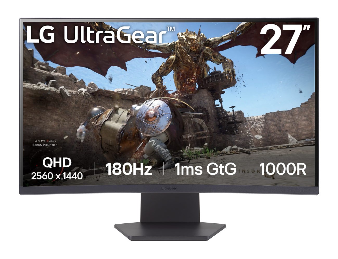 LG 32GS60QC-B počítačový monitor 80 cm (31.5") 2560 x 1440 px Quad HD Černá
