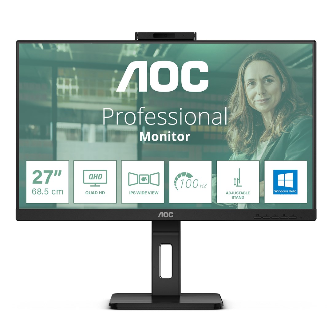 AOC Q27P3CW počítačový monitor 68,6 cm (27") 2560 x 1440 px Quad HD LED Černá