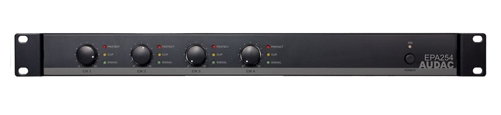 AUDAC EPA254 audio zesilovač 4.0 kanály/kanálů Černá
