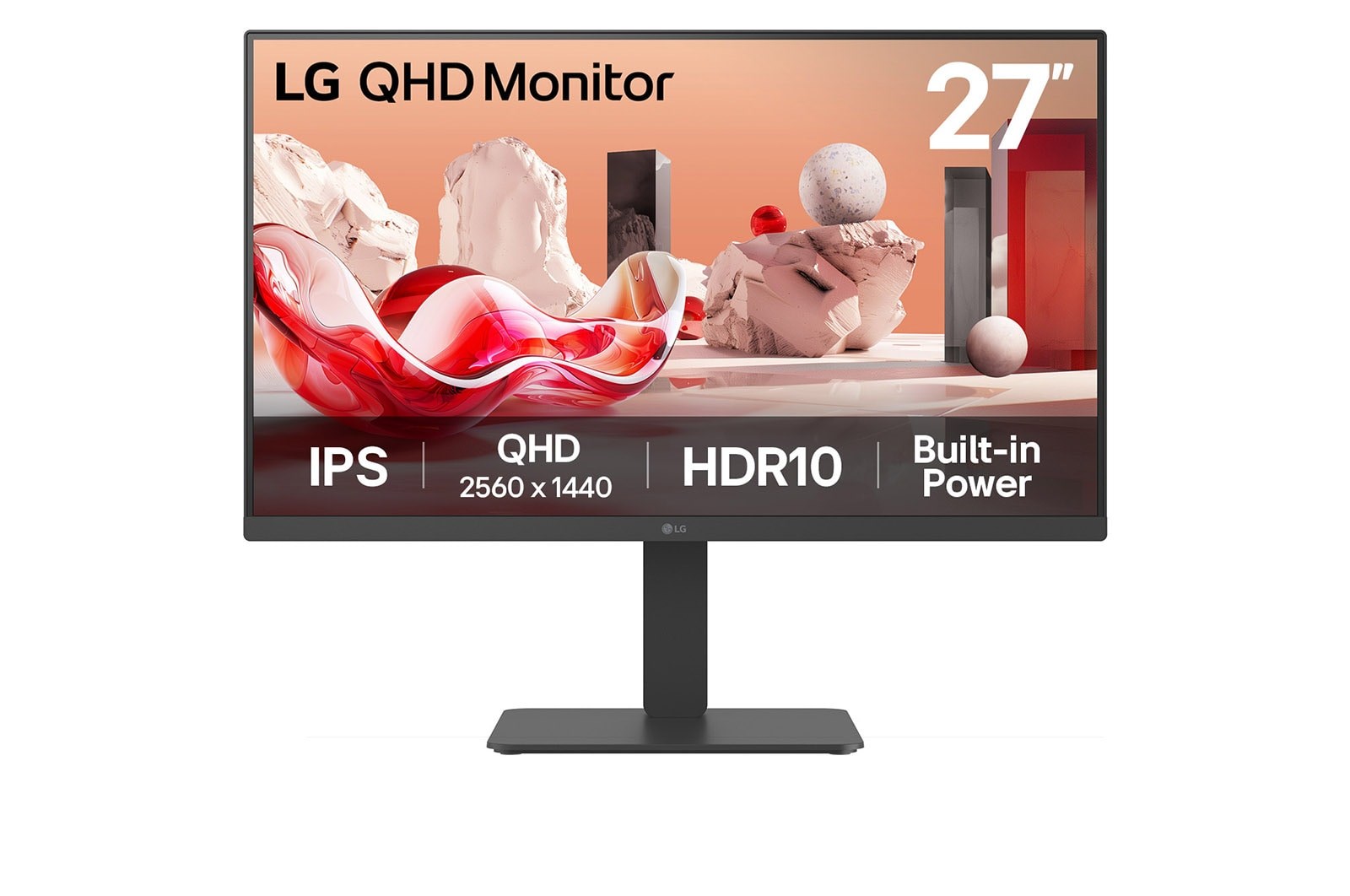 LG 27BA45QB-B.AEU počítačový monitor 68,6 cm (27") 2560 x 1440 px Quad HD LCD Černá