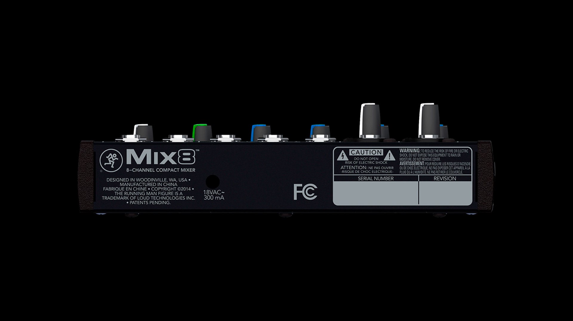 Mackie Mix8 8 kanály/kanálů 20 - 30000 Hz Černá