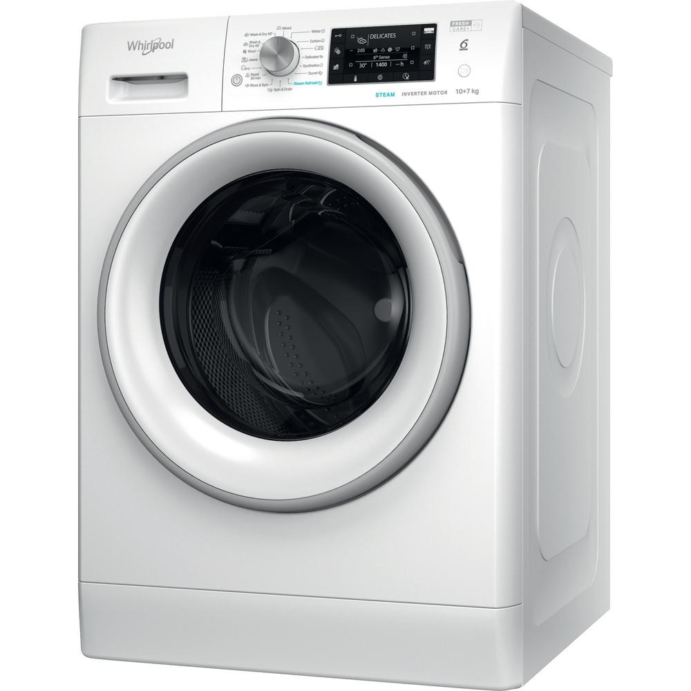 Whirlpool FFWDD 1076258 SV EE kombinovaná pračka/sušička Stojací Přední plnění Bílá E