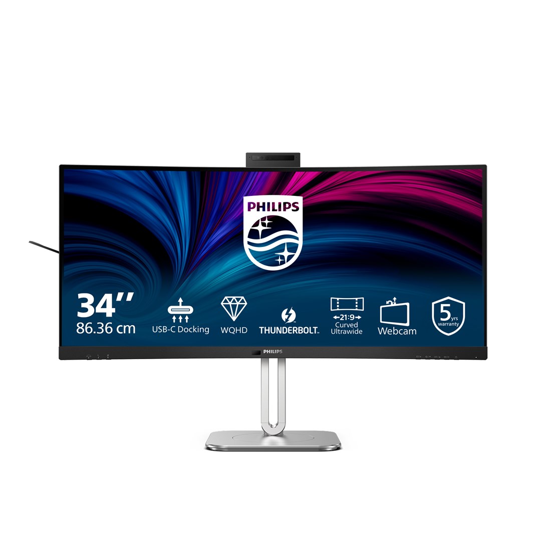 Philips 6000 series 34B2U6603CH/00 počítačový monitor 86,4 cm (34") 3440 x 1440 px Wide Quad HD LCD Šedá