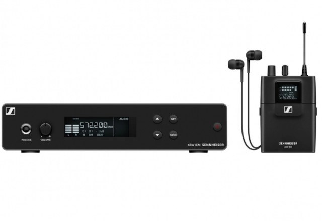 Sennheiser XSW IEM SET (B) - Nastavení zvukové zpětné vazby (fázový poslech) 572-596 MHz