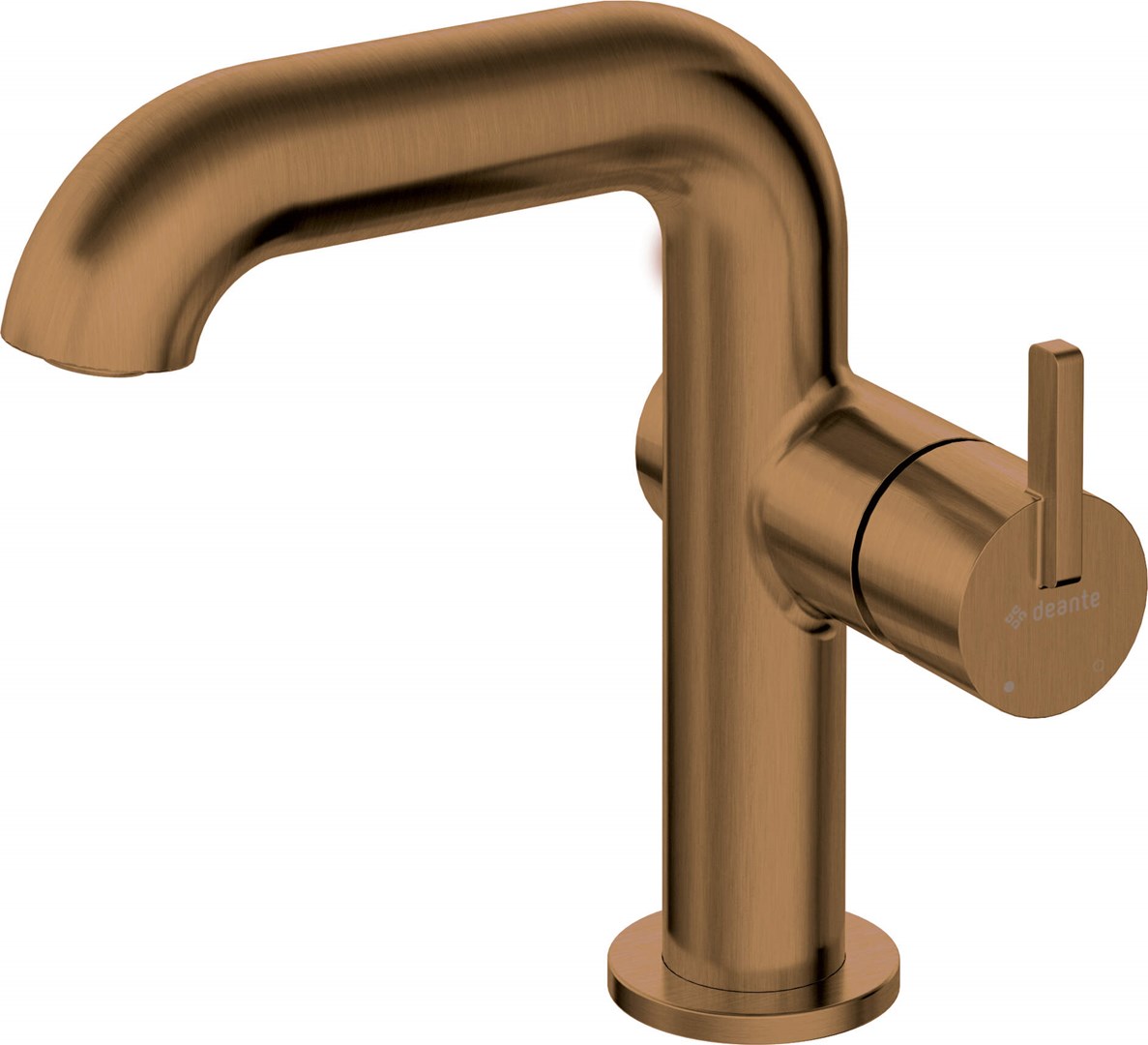 Washbasin mixer with rectangular spout