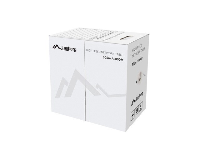 Lanberg LCU5-12CU-0305-B síťový kabel Modrá 305 m Cat5e U/UTP (UTP)