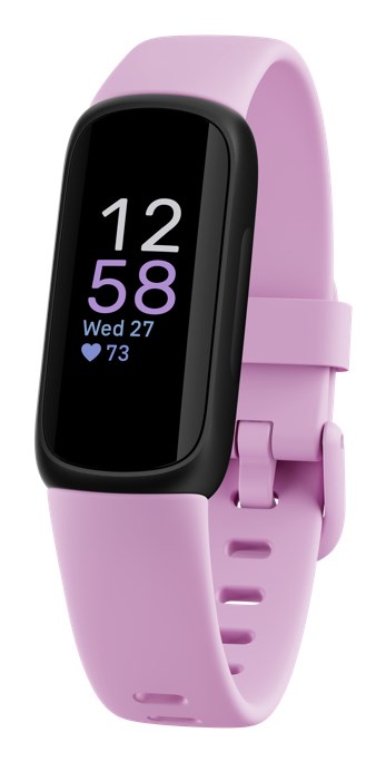 Fitbit Inspire 3 AMOLED Sledovač aktivity na paži Černá, Šeříková