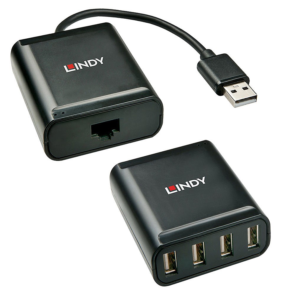 Lindy 42679 rozbočovač rozhraní USB 2.0 Černá