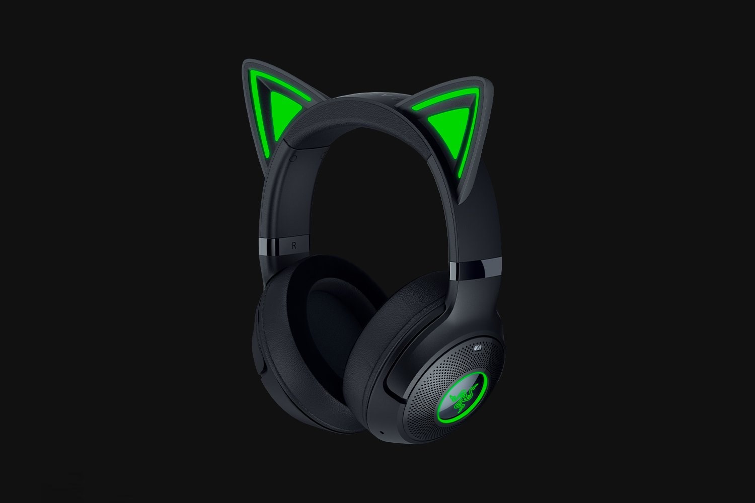 Razer Kraken Kitty V2 BT Sluchátka s mikrofonem Bezdrátový Přes hlavu Hraní Bluetooth Černá