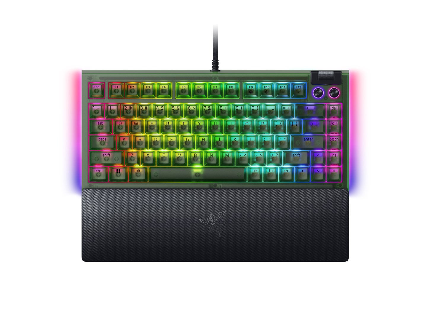 Razer BlackWidow V4 75% klávesnice Hraní USB QWERTY Americká angličtina Černá