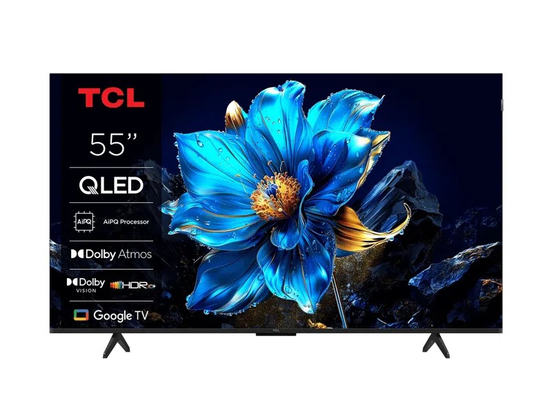 TCL T69C 55T69C televizor 139,7 cm (55") 4K Ultra HD Smart TV Wi-Fi Metalická 350 cd/m²